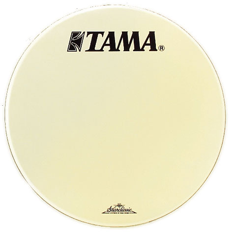 Tama Starclassic Cream Coated Logo Bass Drum Heads - Drums Etc.